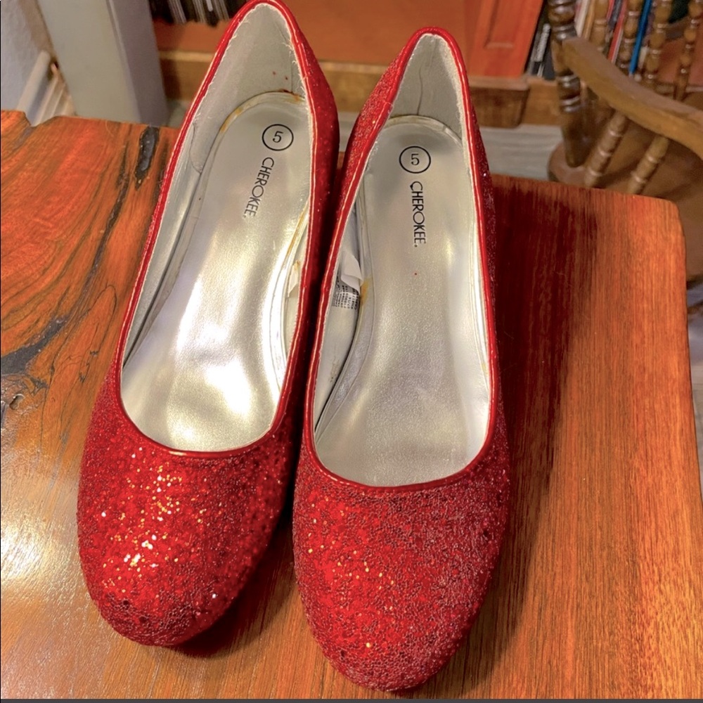 Ruby Red Slippers big girl size 3.5/women’s size 5